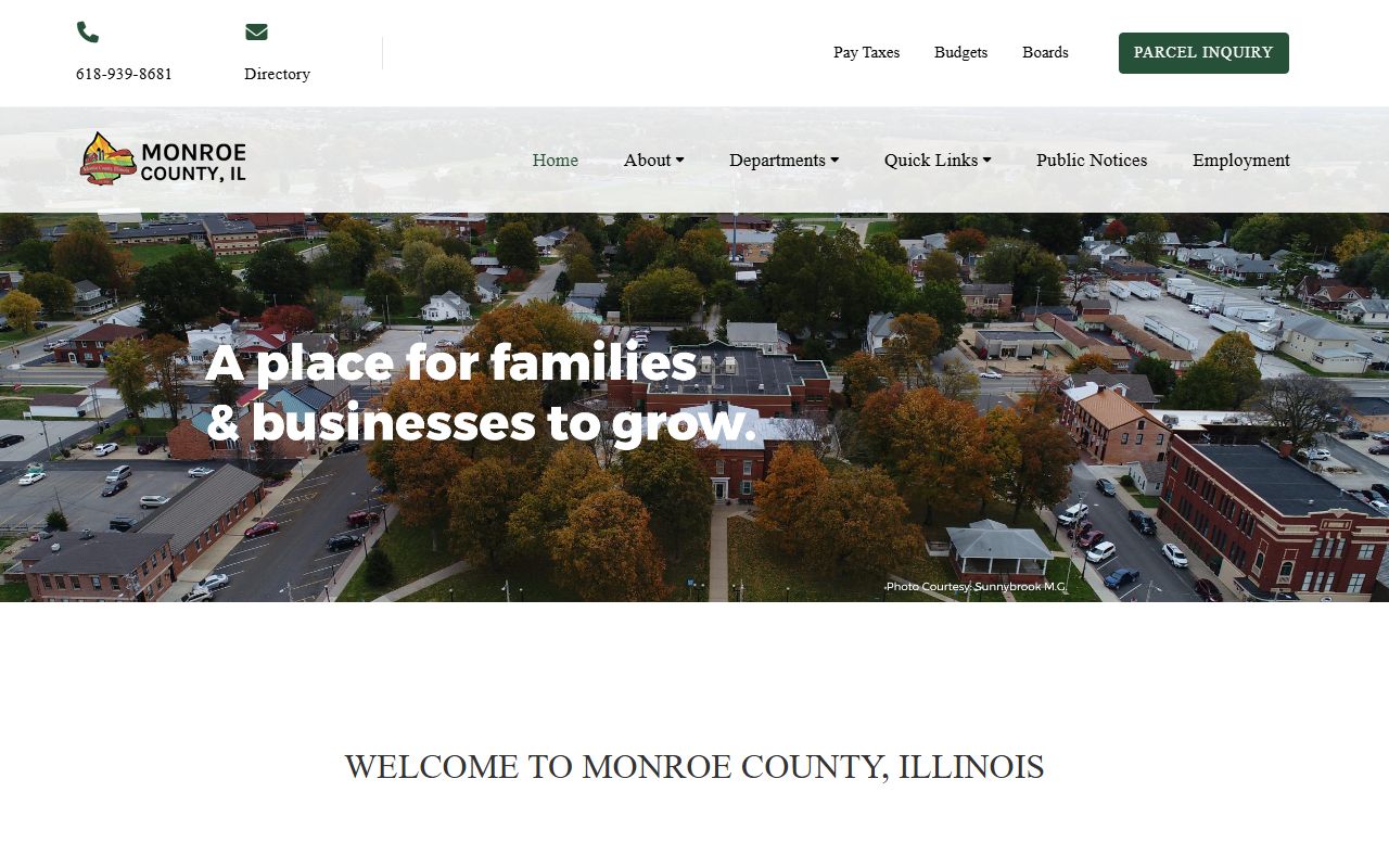 Monroe County government website for marriage records